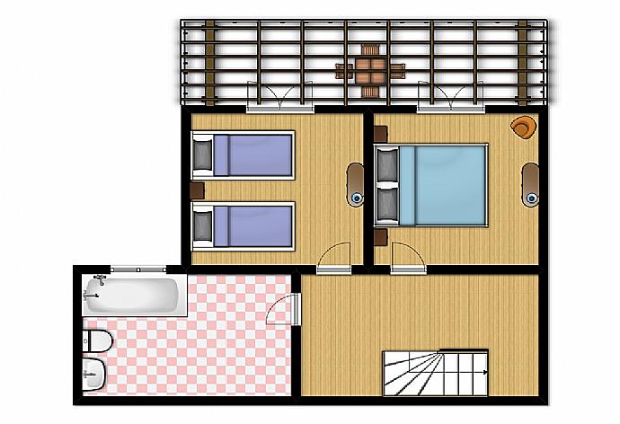 Floor Plan: First Floor . - Villa Magda . (Fotogalerie) }}