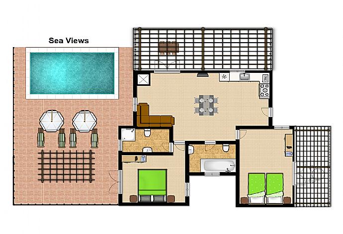 Floor Plan  . - Villa Belvedere Verde . (Photo Gallery) }}
