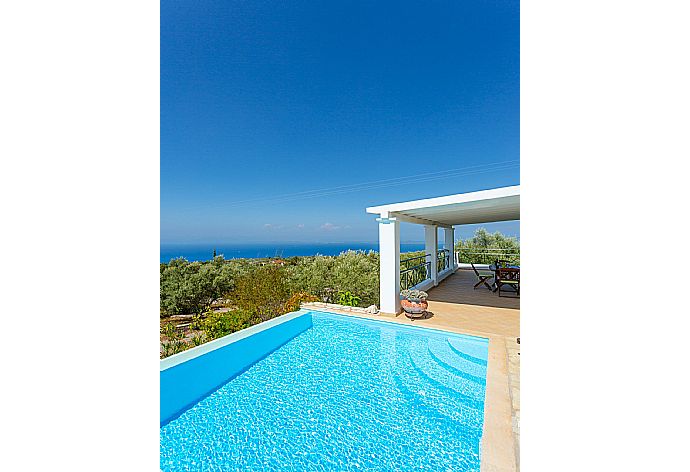 Private infinity pool and terrace with panoramic sea views . - Villa Belvedere Verde . (Photo Gallery) }}