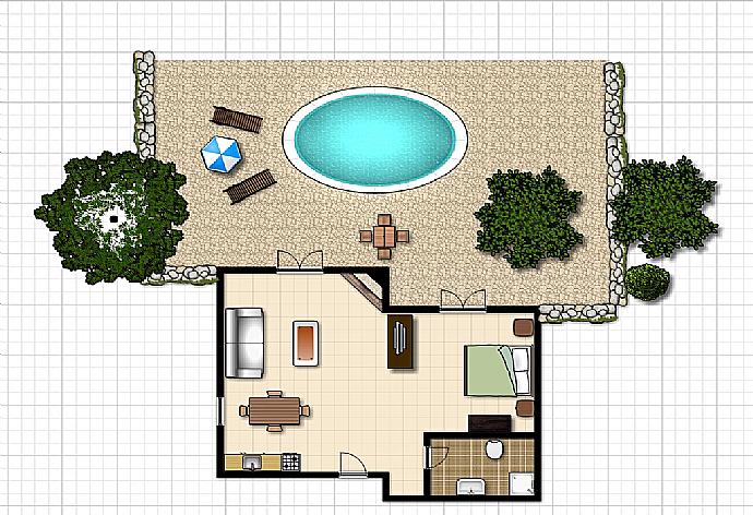Floor Plan . - Villa Gallini . (Photo Gallery) }}