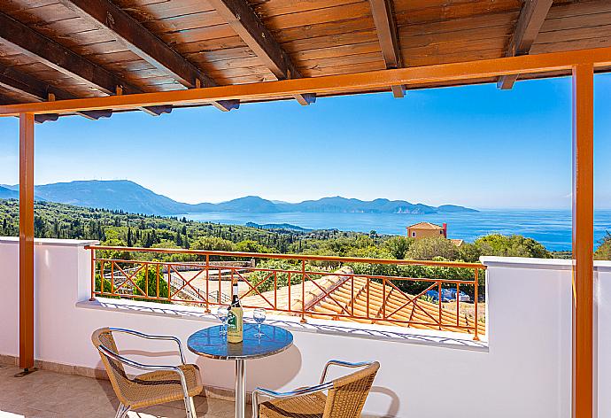 Upper terrace area with panoramic sea views  . - Villa Yeraki . (Photo Gallery) }}