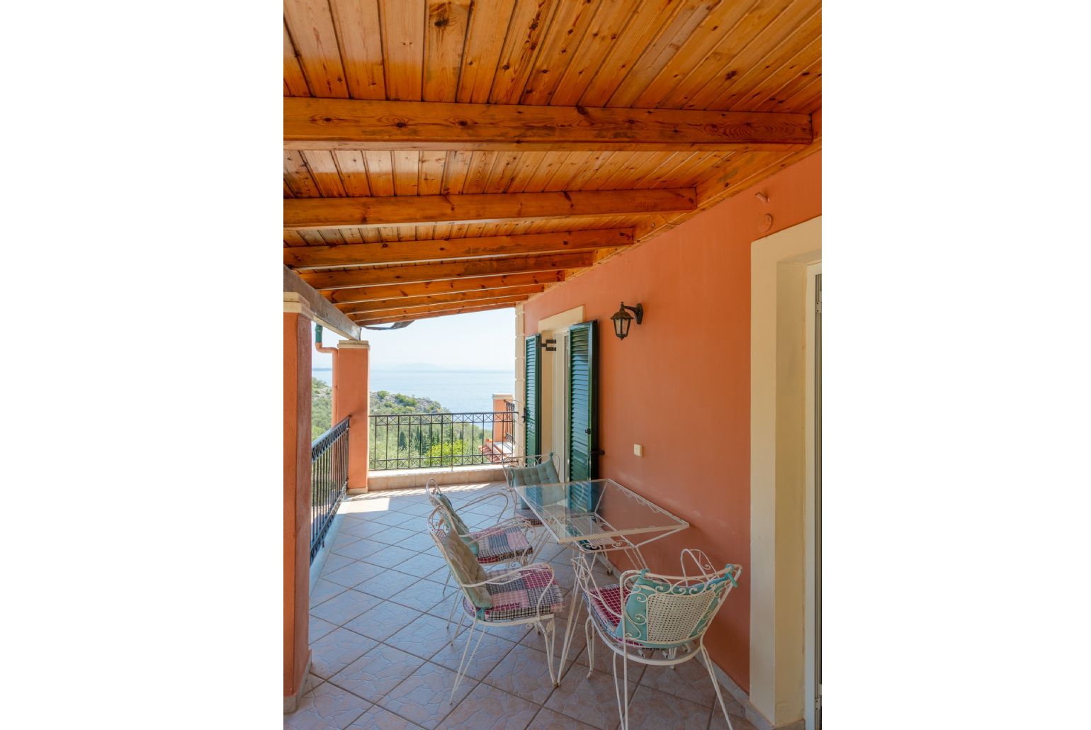 Balcony on first floor with sea views