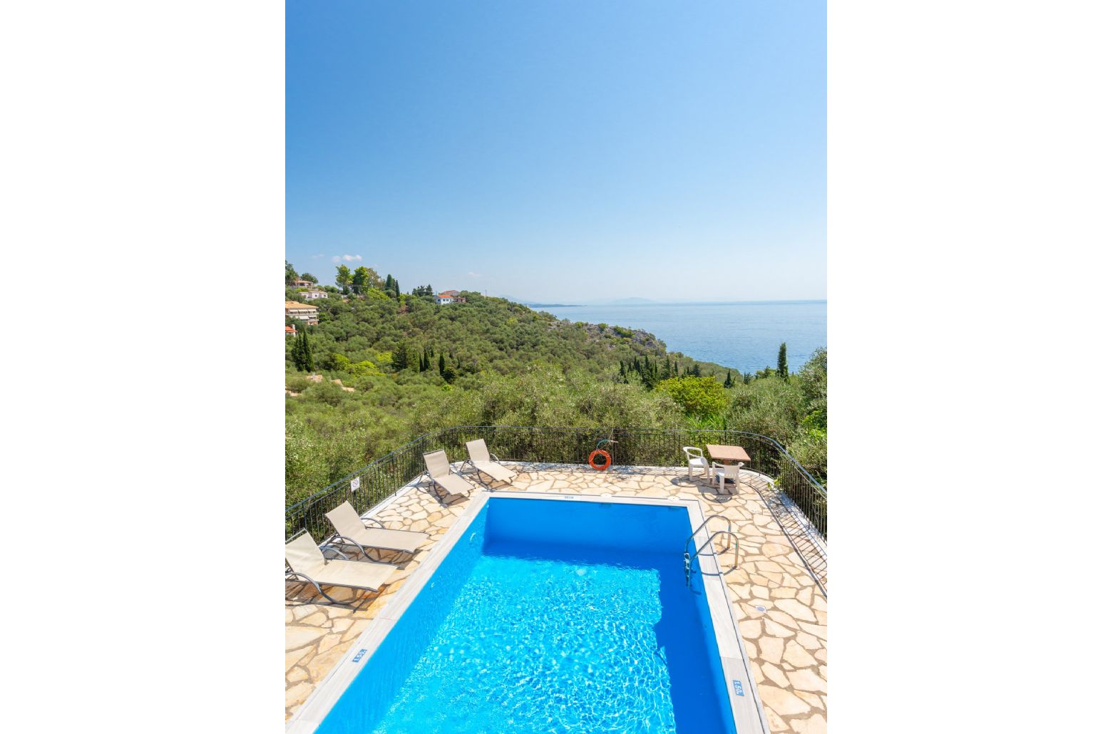 View of pool from first floor