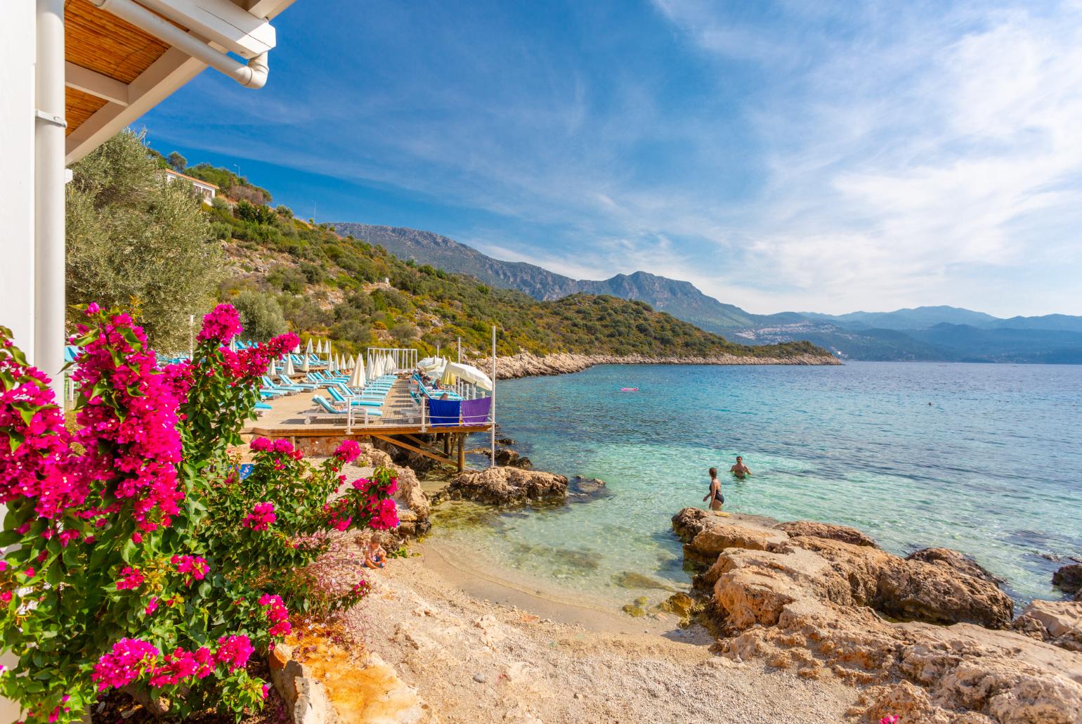 Local beach on Kas peninsula