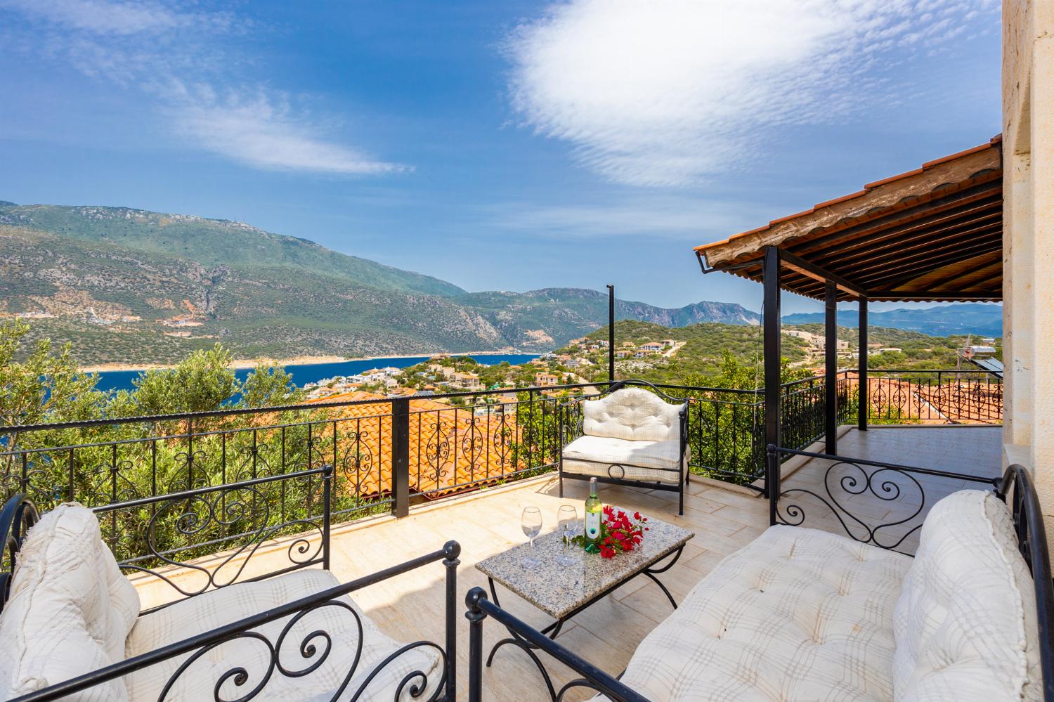 Terrace area with sea views