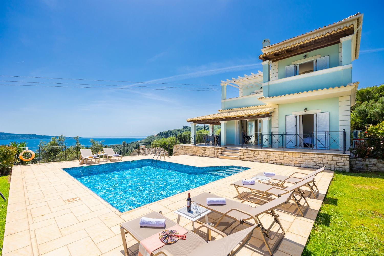 Beautiful villa with private pool and terrace with sea views
