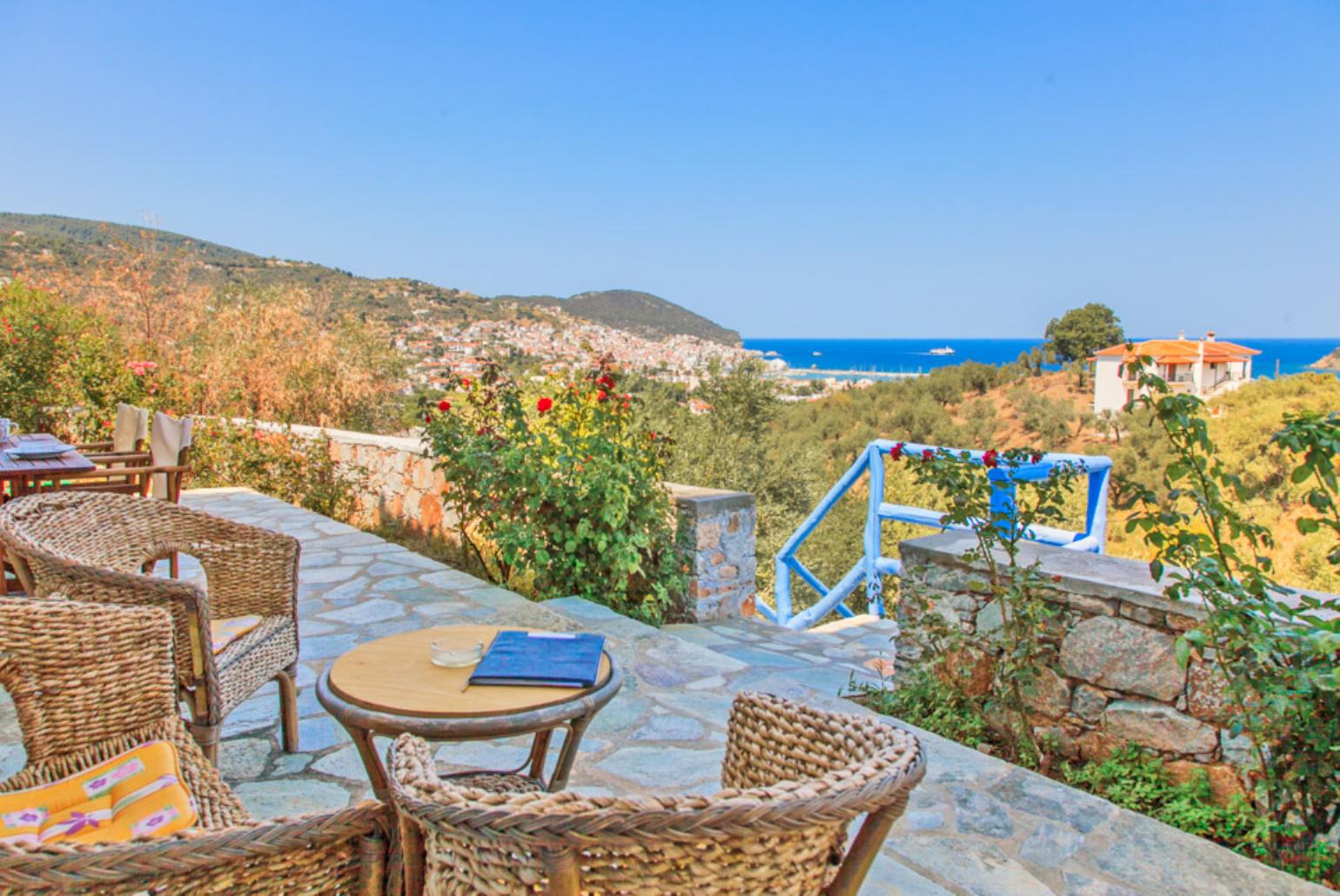 Dining area with panoramic views