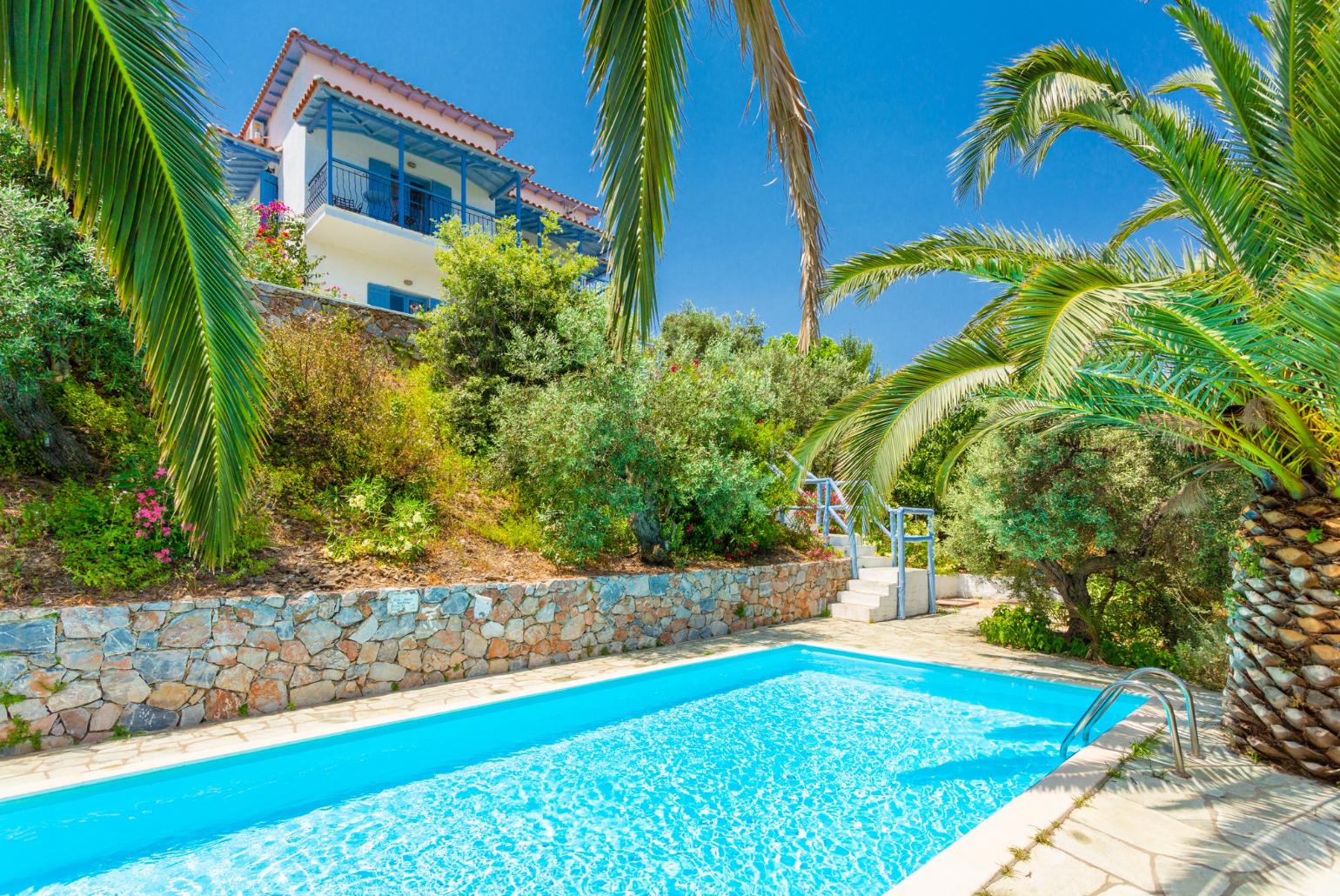 ,Beautiful villa with private pool, terrace, and garden