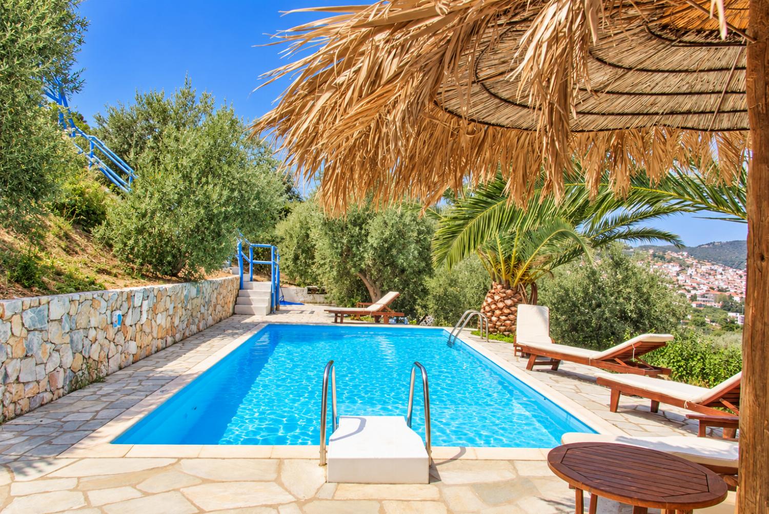 Private pool and terrace area