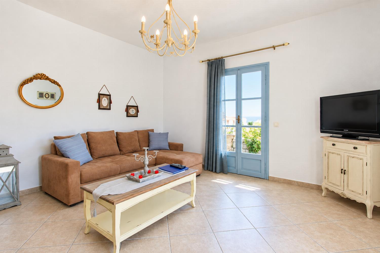 Open plan living area with WiFi and TV