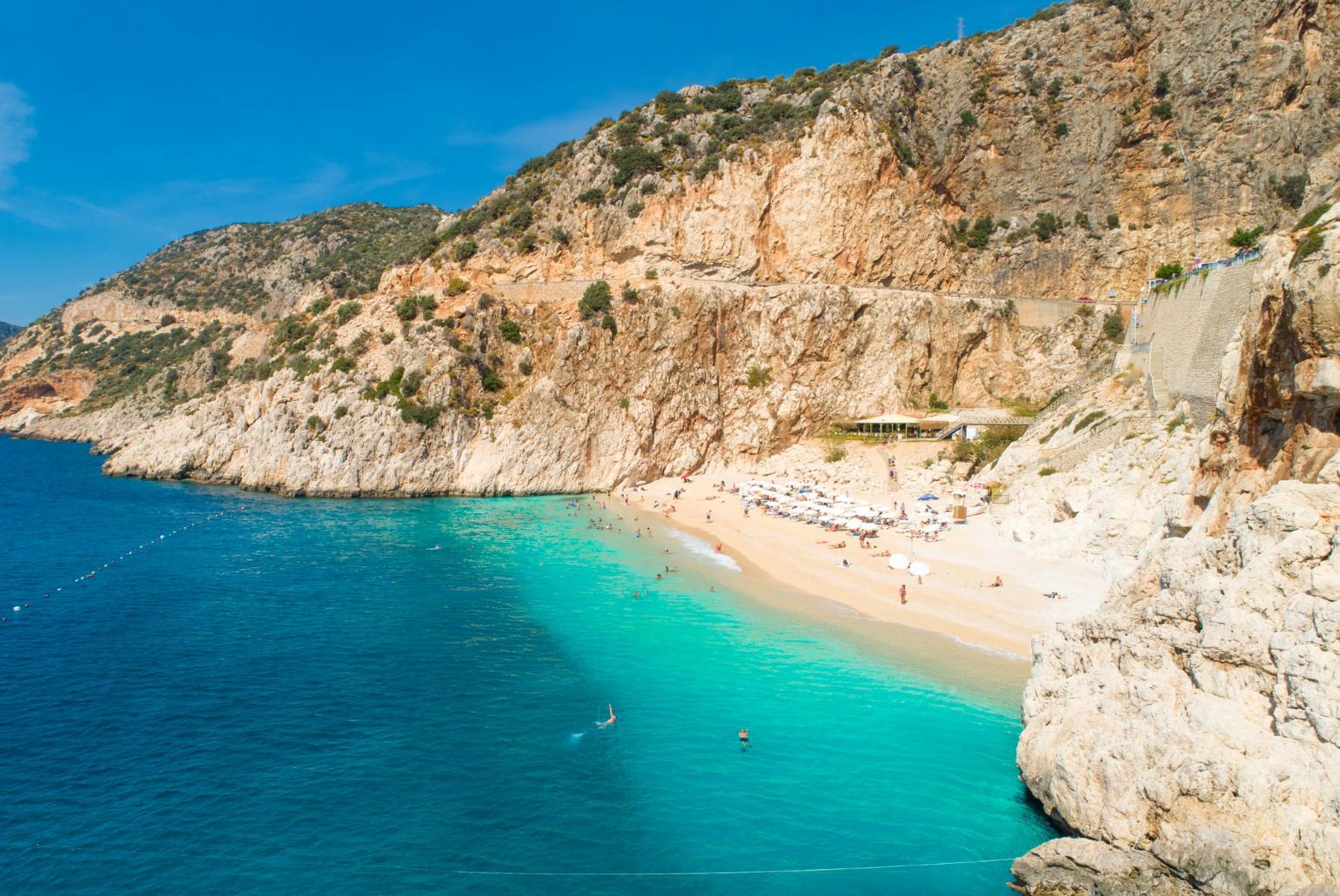 Kaputas Beach - on the finest beaches in Turkey, and only a short drive from Villa Arykanoos