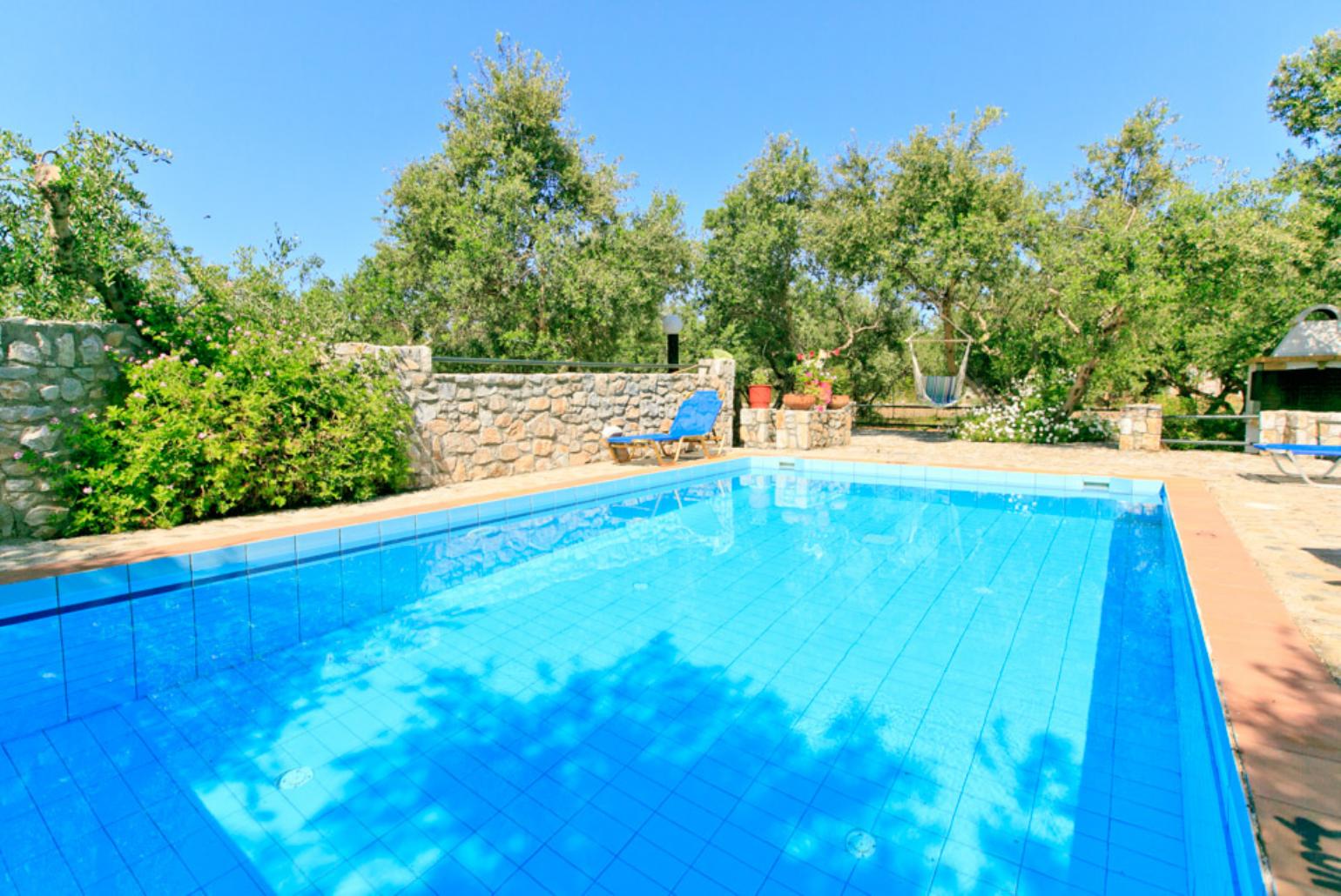 Private pool with terrace