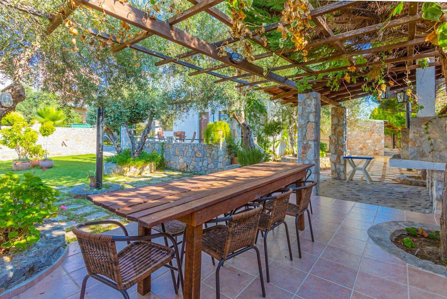 Outdoor dining area