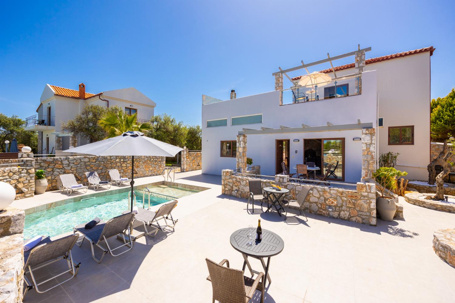 Beautiful villa with two private pools, terraces, and sea views