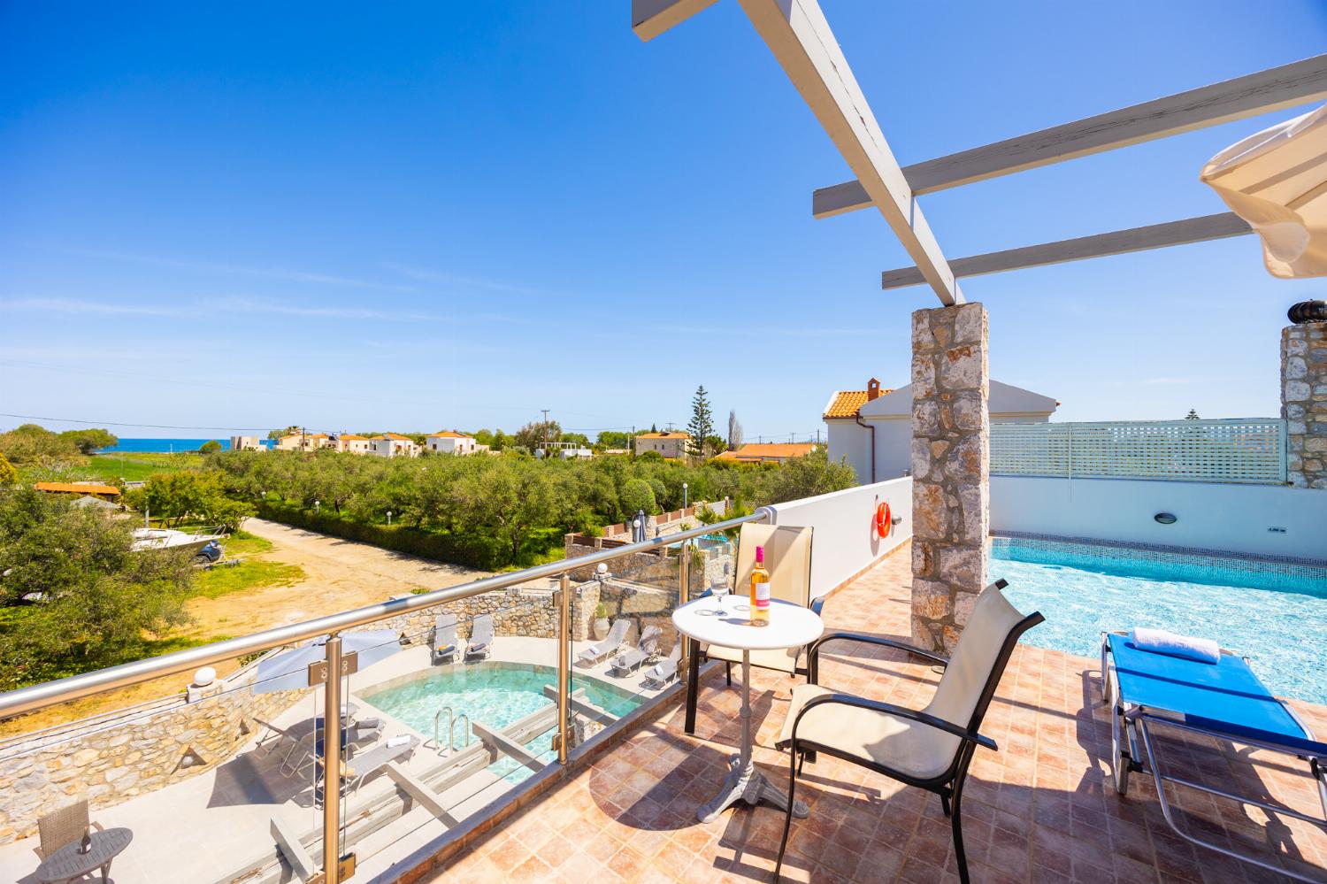 Terrace area with sea views