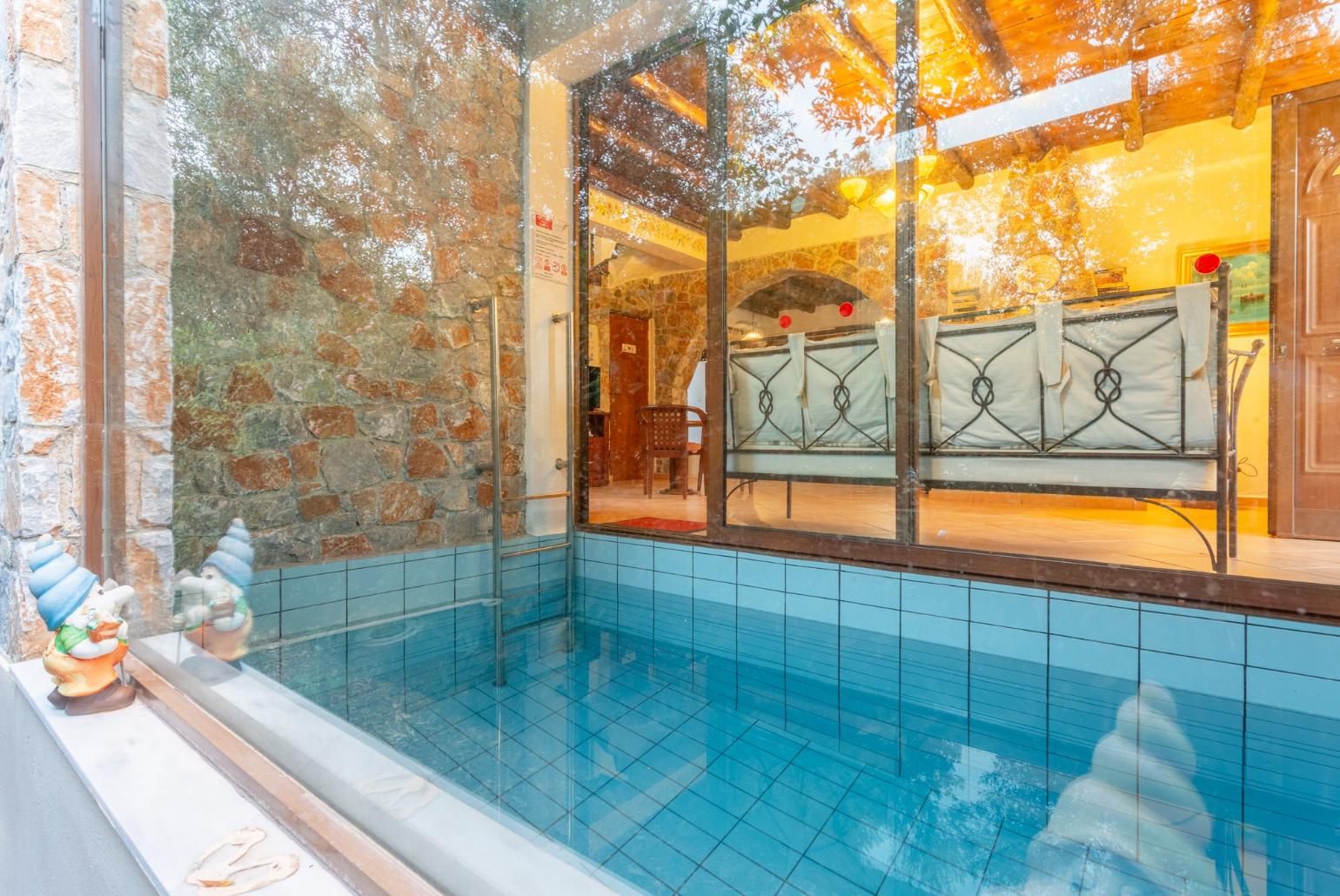 Indoor pool for early and late season