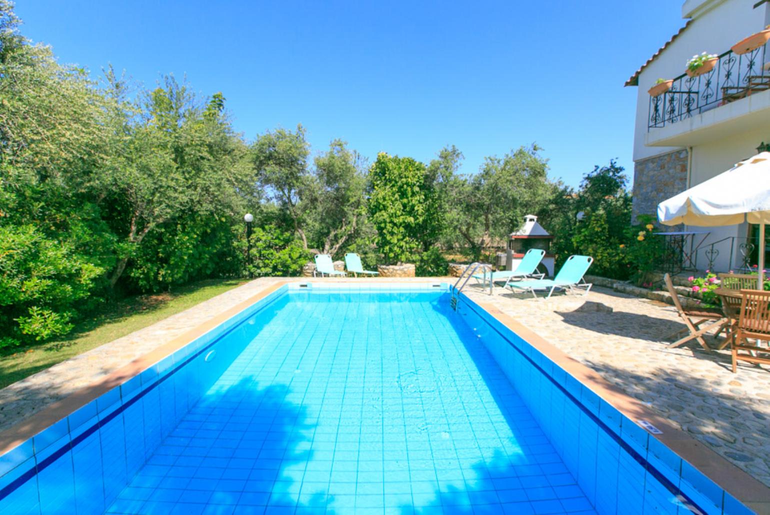 Private pool with terrace