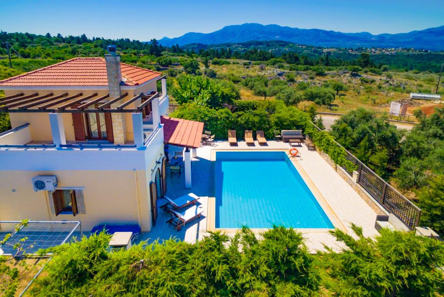 Aerial view of Villa Nikolas