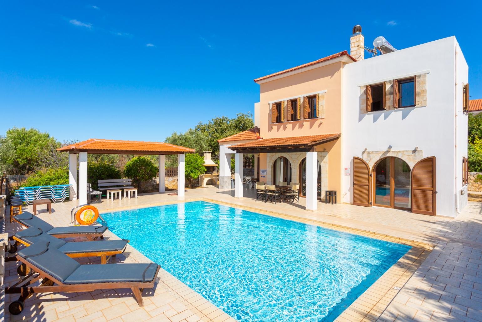 ,Beautiful villa with private pool and terrace