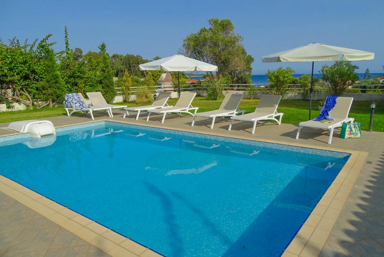 Private pool with garden and terrace area