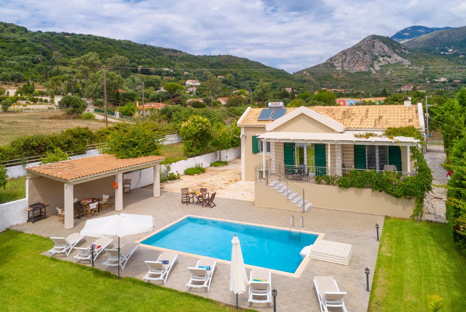 Aerial view of Villa Alexandra