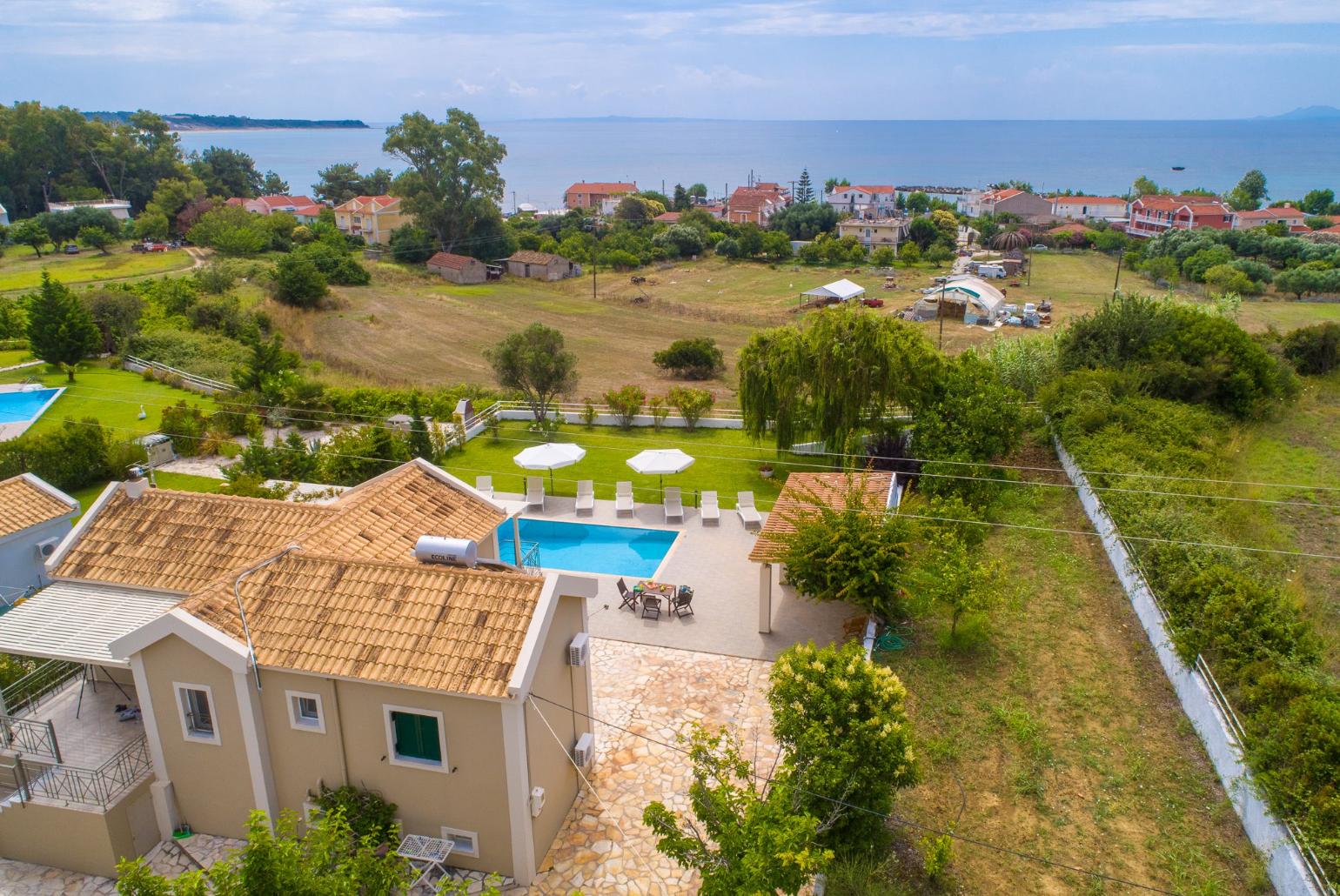 Aerial view of Villa Alexandra