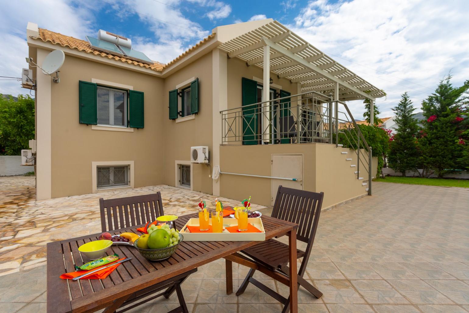 Outdoor dining area