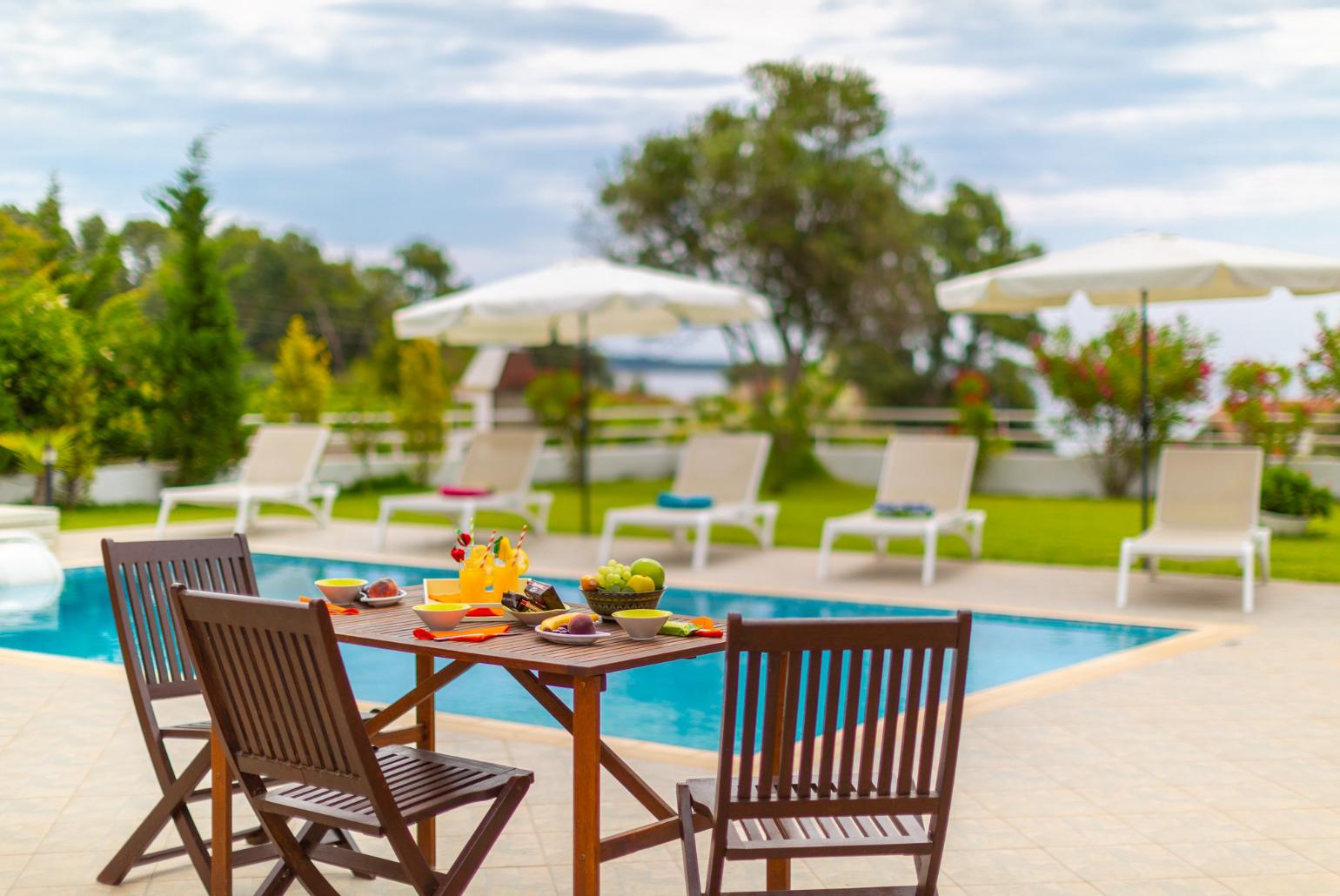 Outdoor dining area