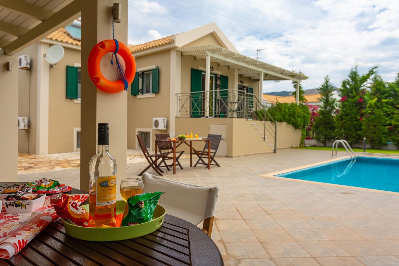 Outdoor dining area