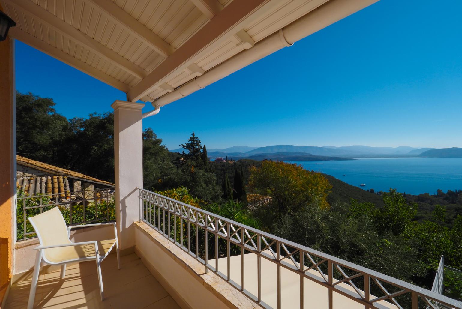 Balcony with sea views