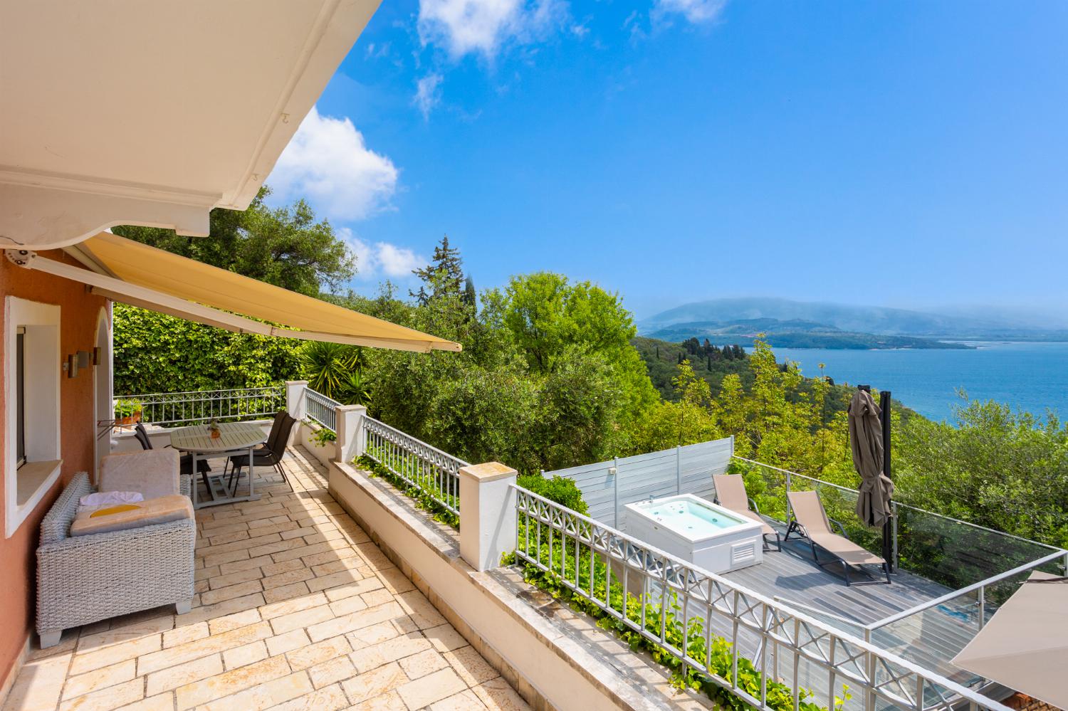 Terrace area with sea views