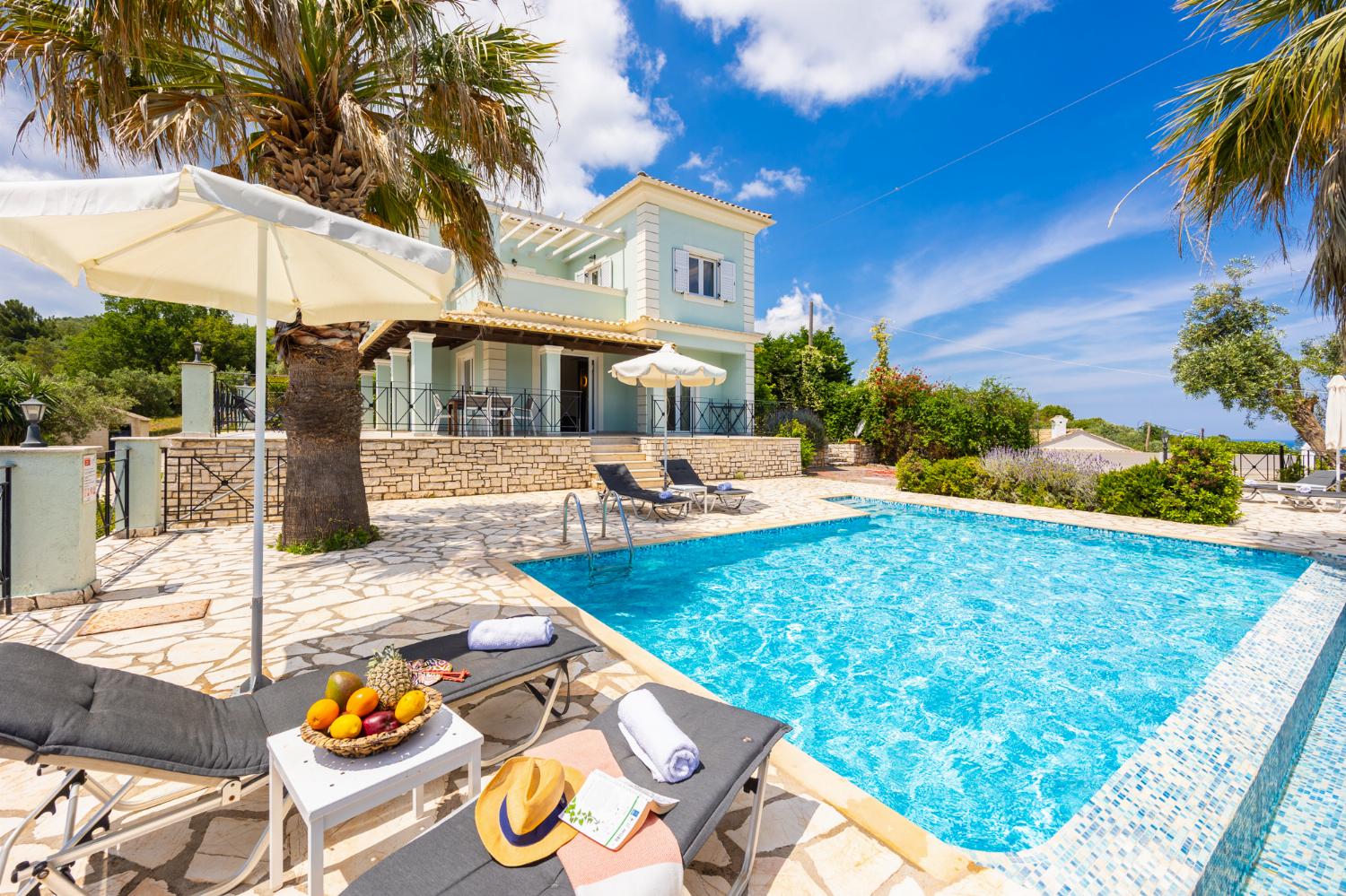 Beautiful villa with private pool and terrace with sea views