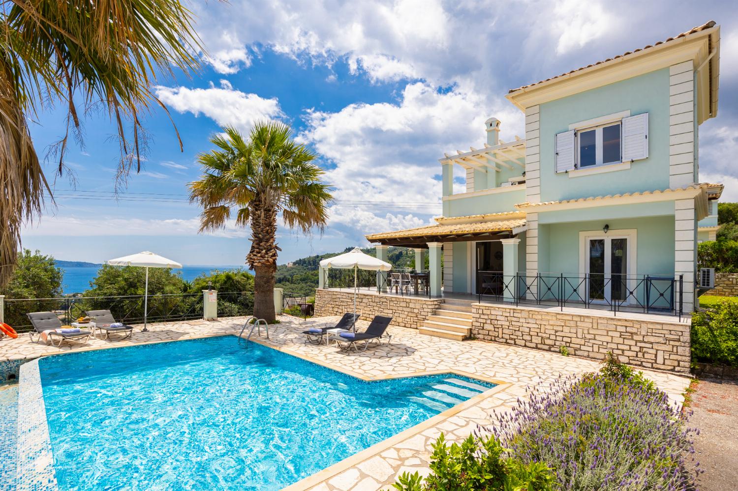 Beautiful villa with private pool and terrace with sea views