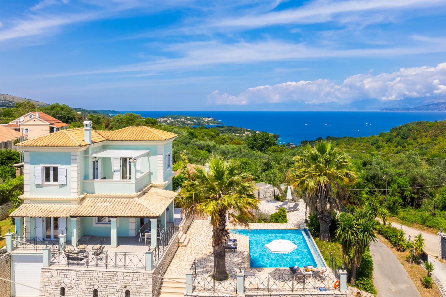 Beautiful villa with private pool and terrace with sea views