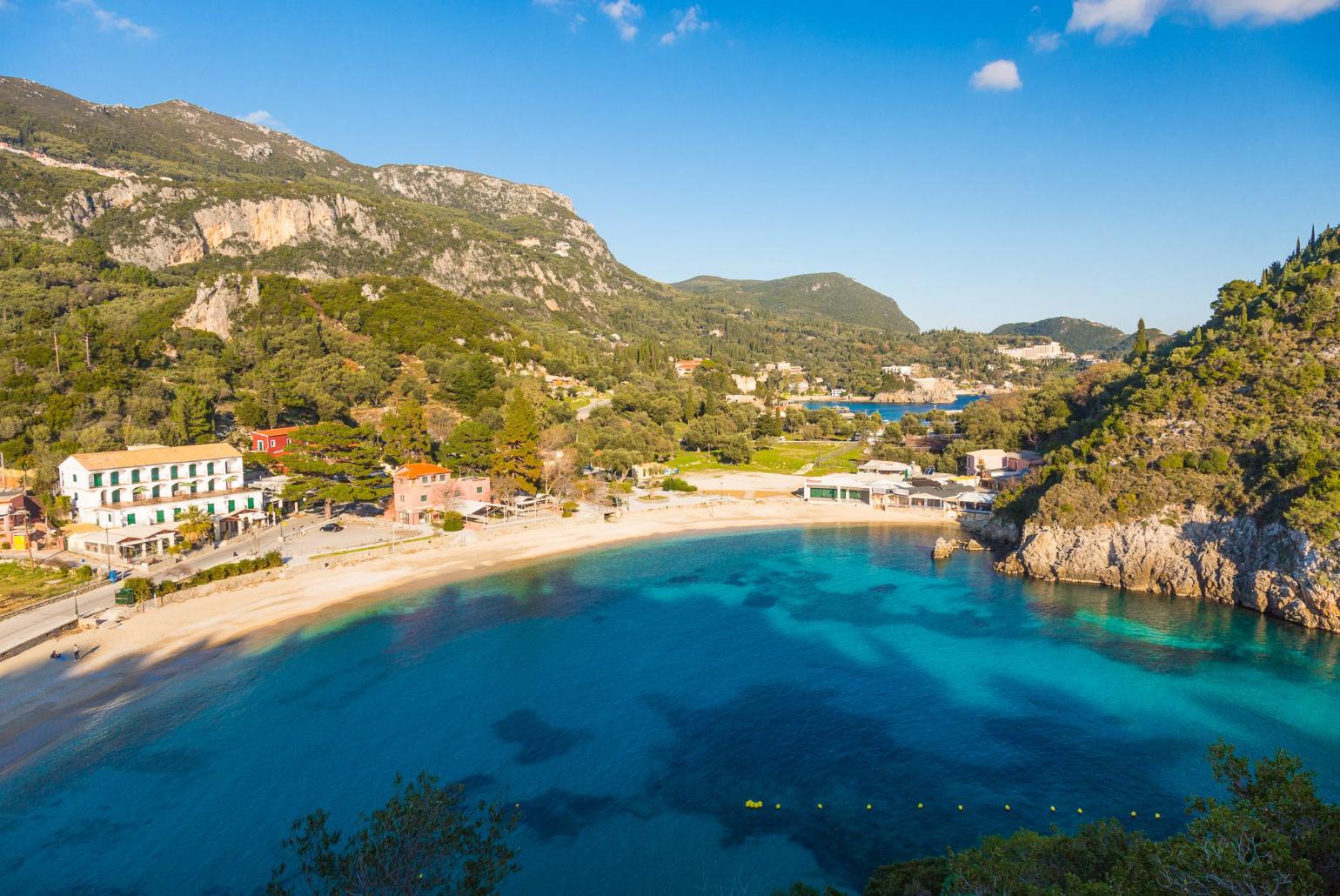 The beautiful bays at Paleokastritsa