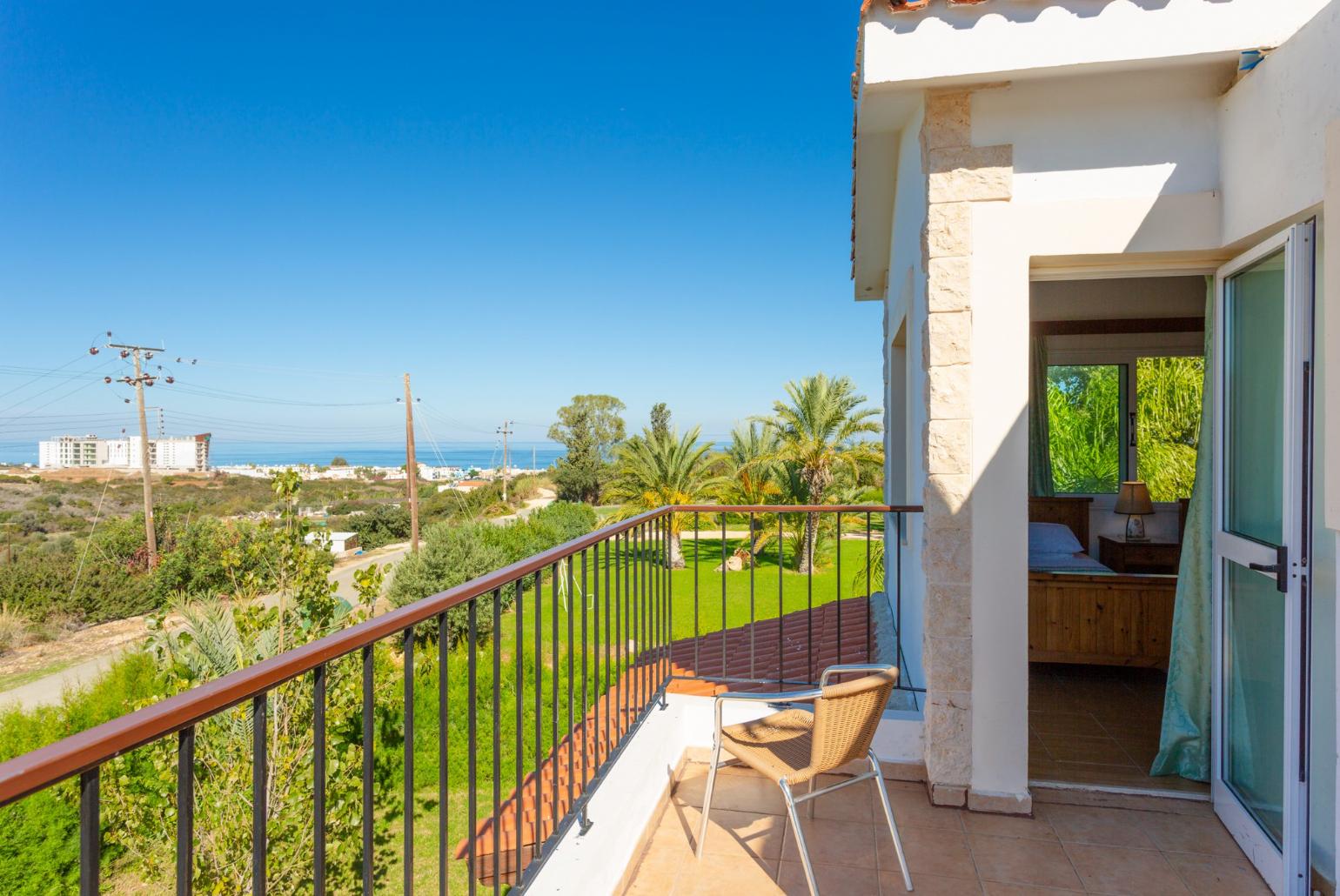 Terrace area with sea views