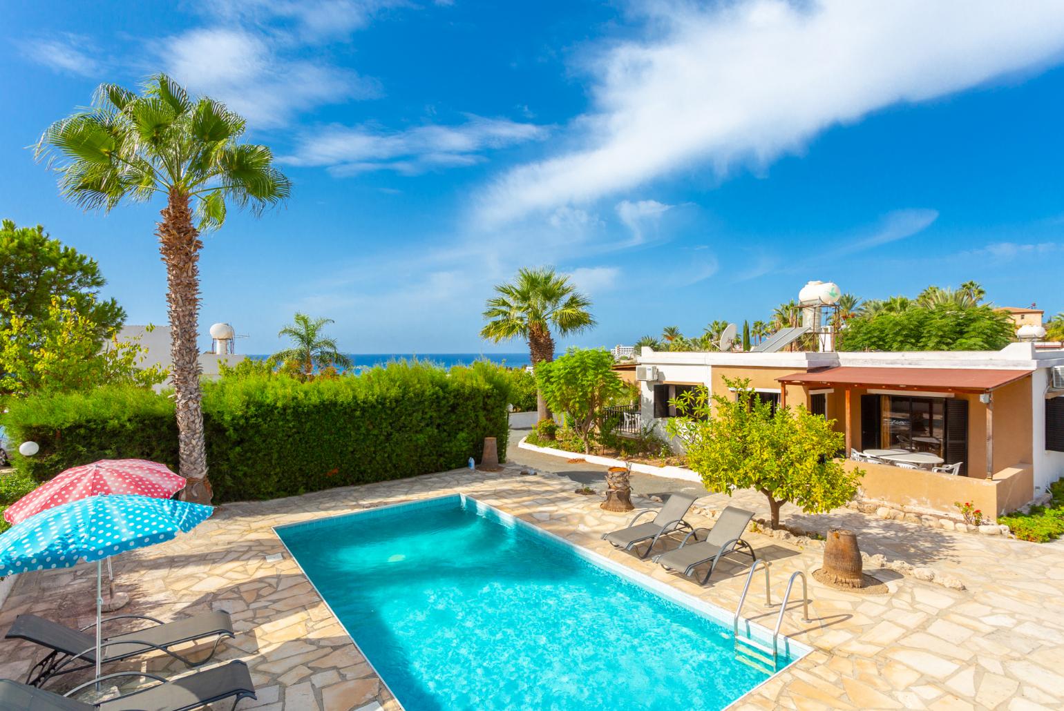 Beautiful villa with private pool and terrace with sea views