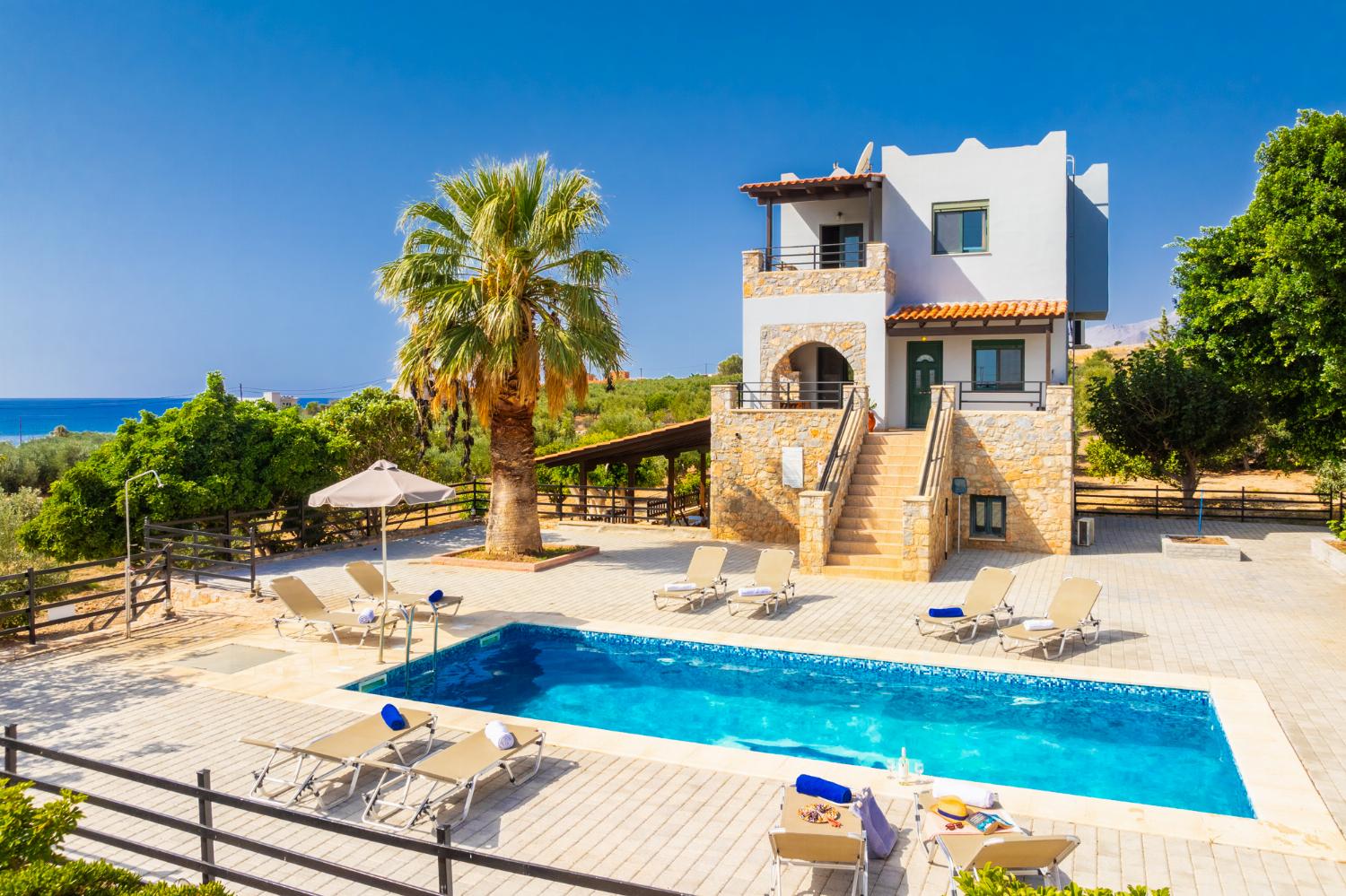 Beautiful villa with private pool and terrace with sea views