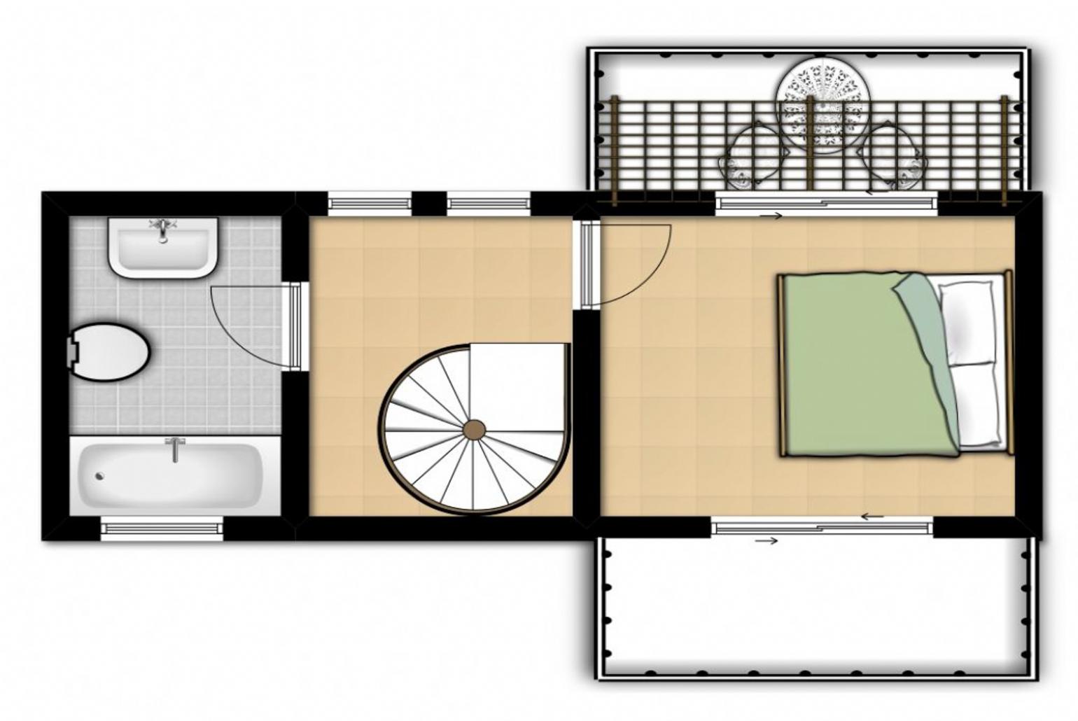 Ground plan of second level