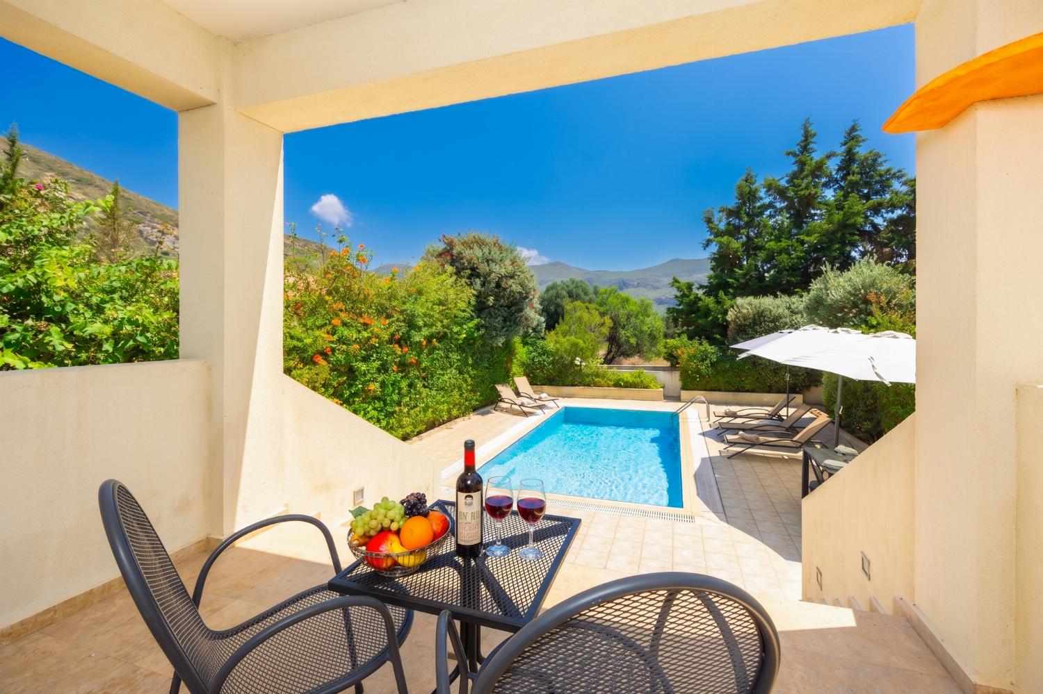 Sheltered terrace area