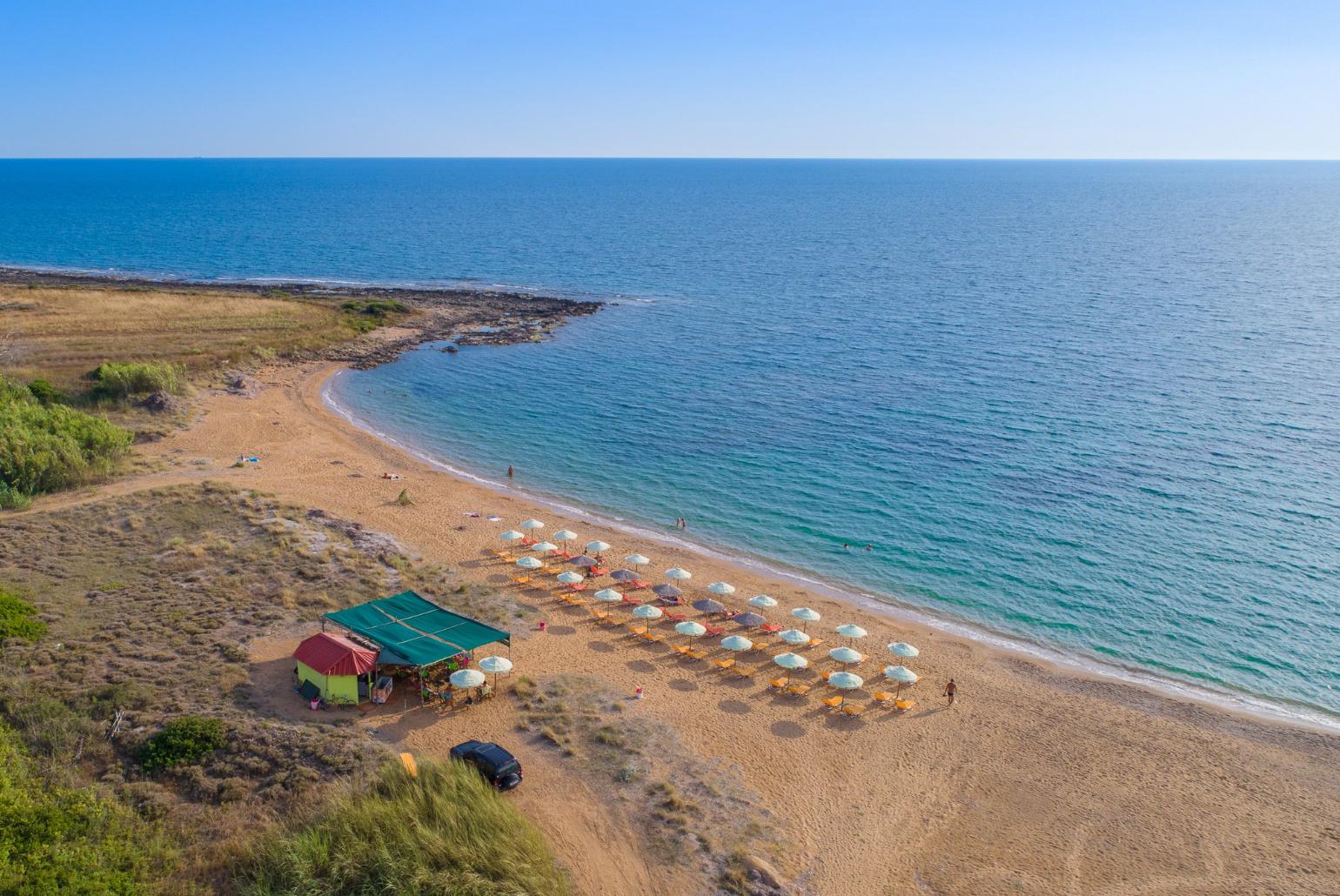 Aerial view of Vrahinari Beach