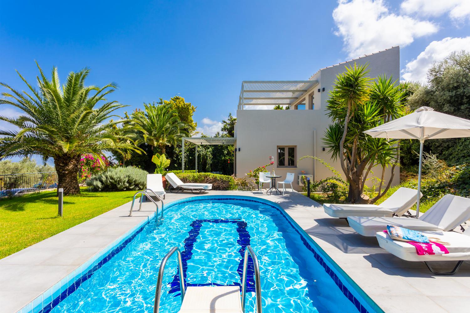 Beautiful villa with private pool, terrace, and garden with sea views