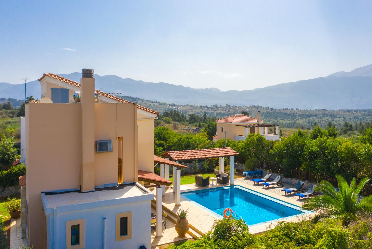 Aerial view of Villa Kefalas