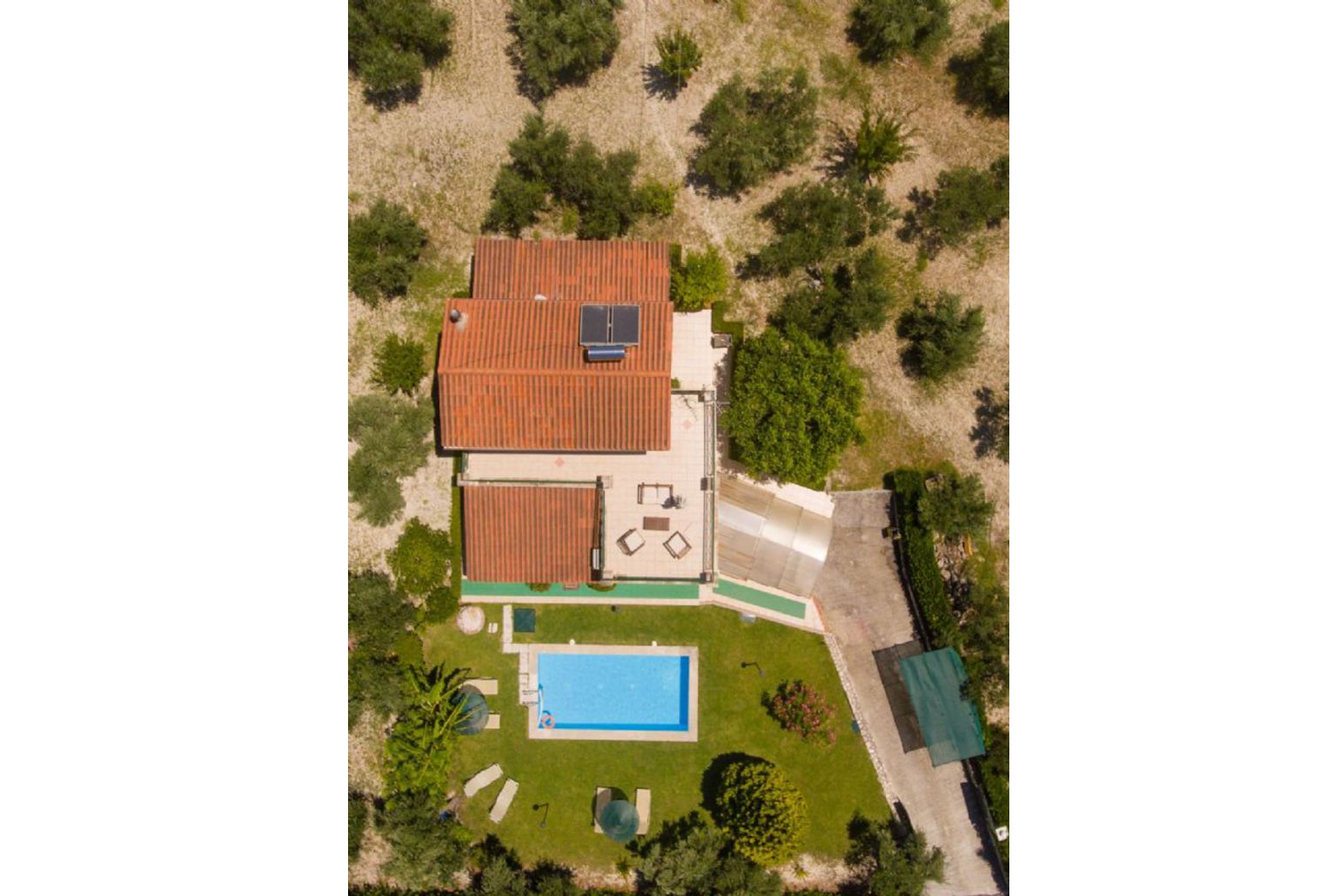 Aerial view of Villa Dimitris