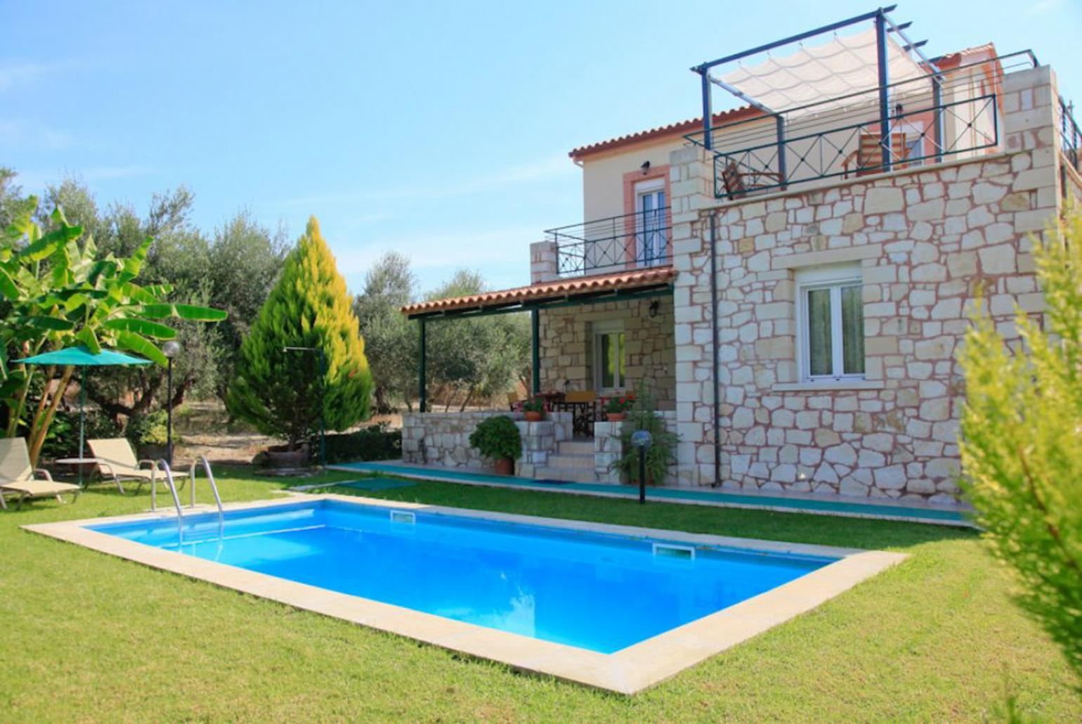 ,Beautiful villa with private pool, terrace, and garden