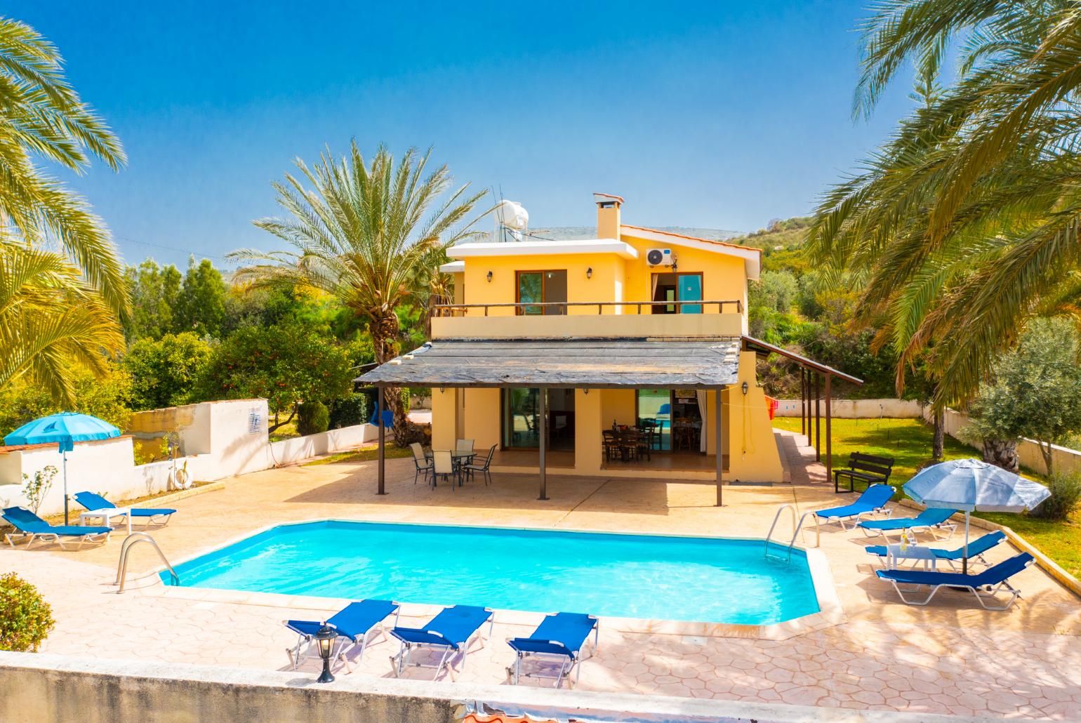 Beautiful villa with private pool and terrace with panoramic countryside views