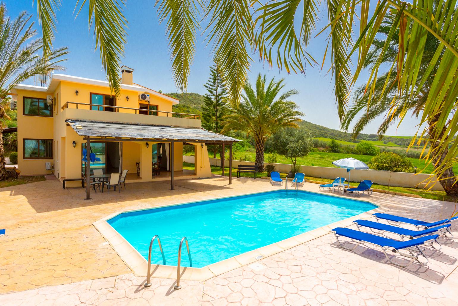 Beautiful villa with private pool and terrace with panoramic countryside views