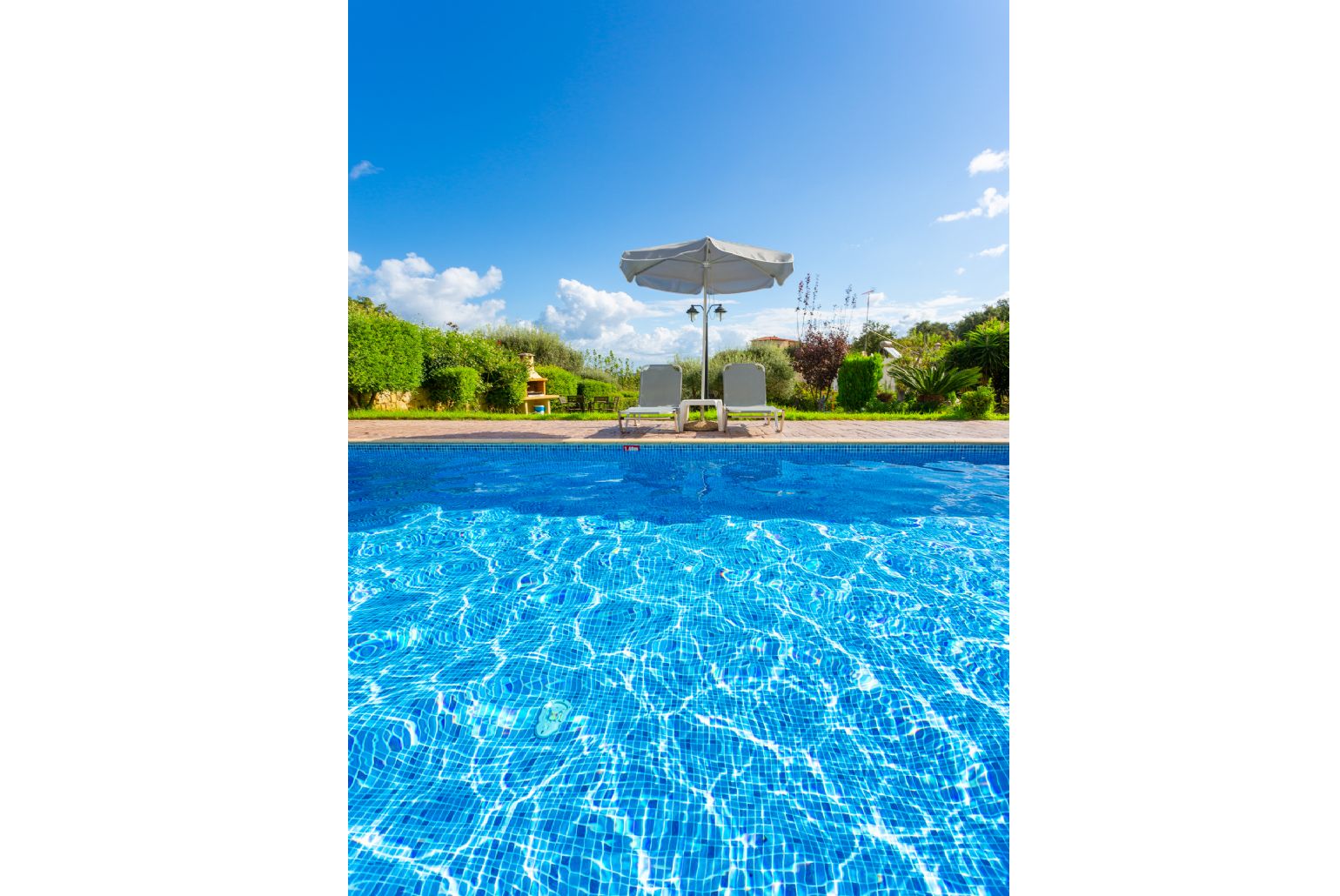 Private pool, terrace, and large garden