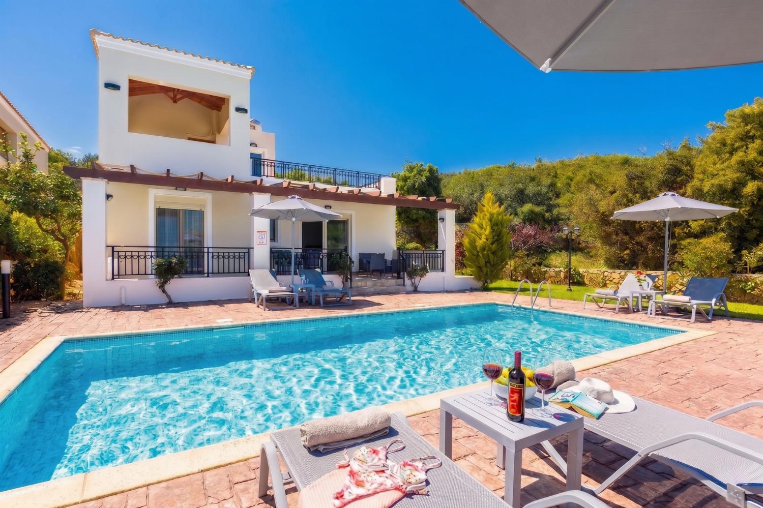,Beautiful villa with private pool, terrace, and garden