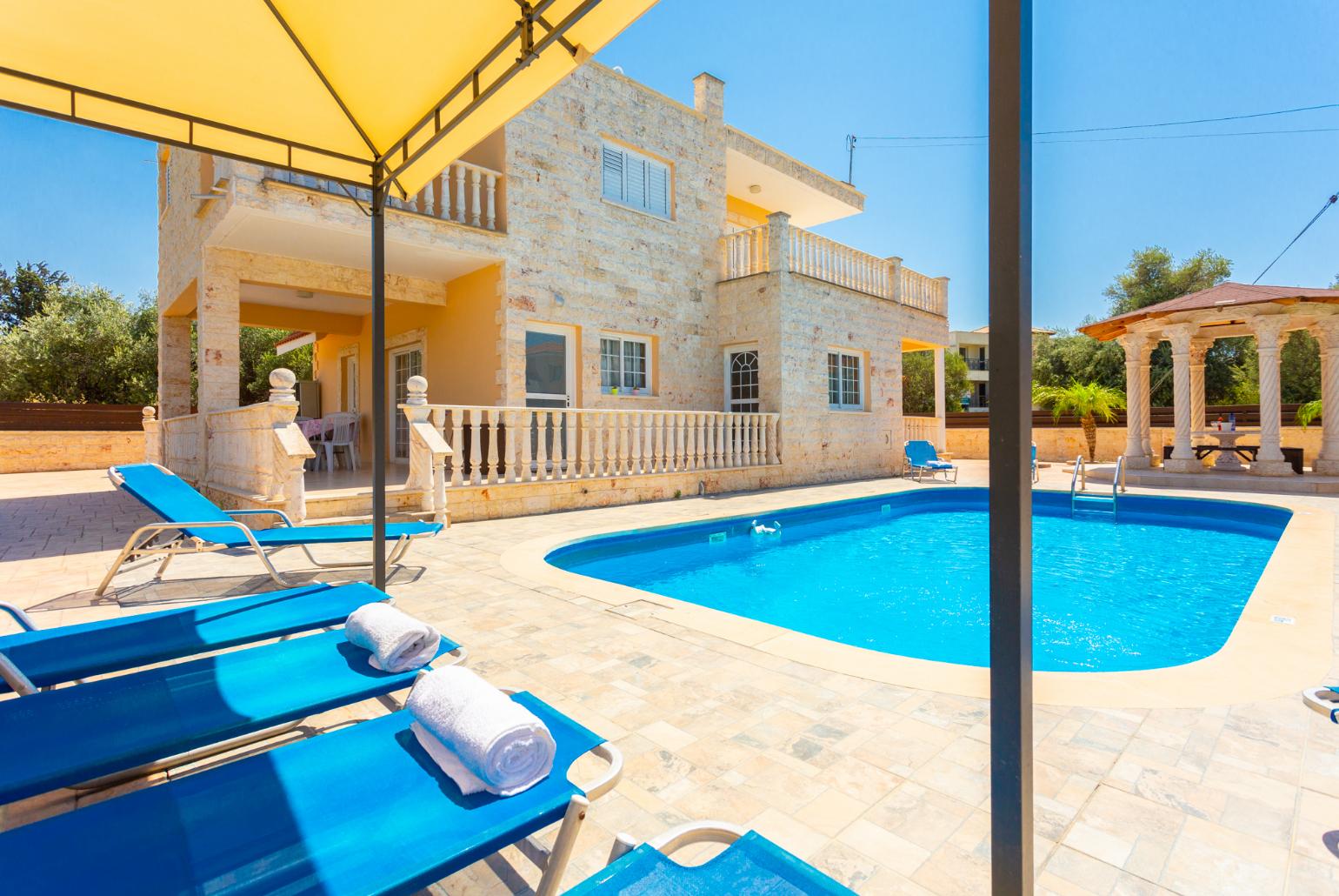 Beautiful villa with private pool, terrace, and large garden